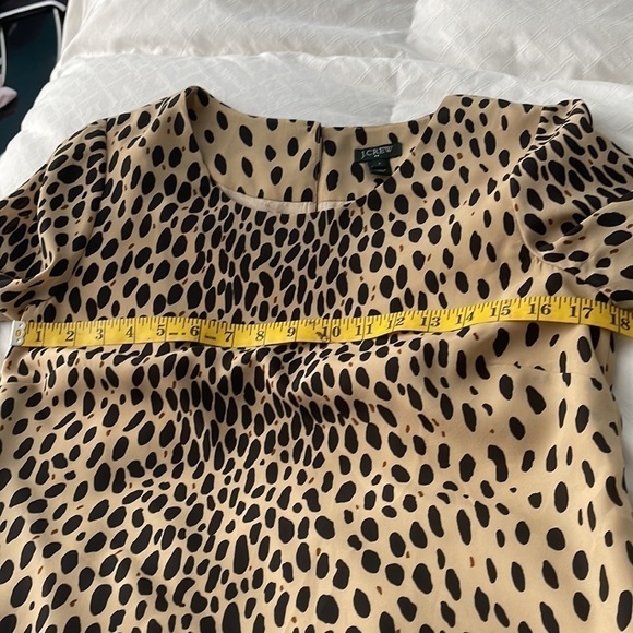 J.Crew tan dress with black spots - Picture 5 of 9